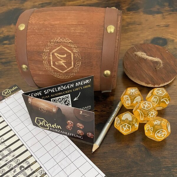 5er Meteln mit Fass "Original" gelb